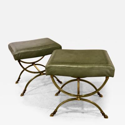 Maison Charles A Pair of 1960s Stools by Marion Charles