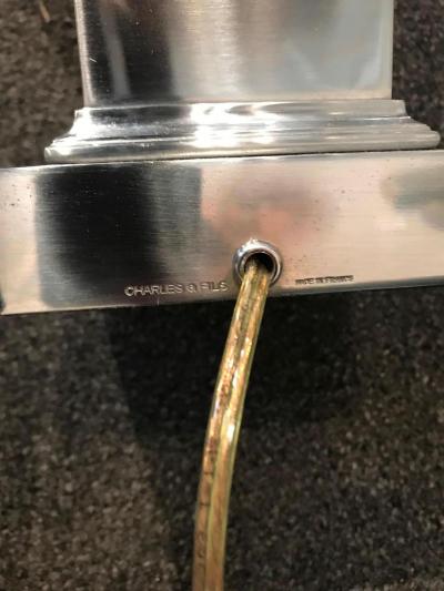 Maison Charles BRASS AND GILT BRONZE CORN TABLE LAMP BY MAISON CHARLES ET FILS