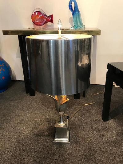 Maison Charles BRASS AND GILT BRONZE CORN TABLE LAMP BY MAISON CHARLES ET FILS