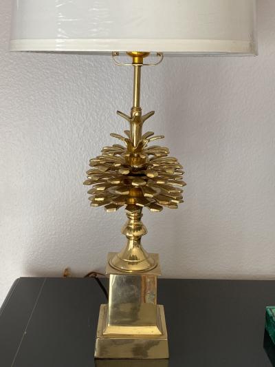 Maison Charles Brass Pomme de Pin Pinecone Lamp