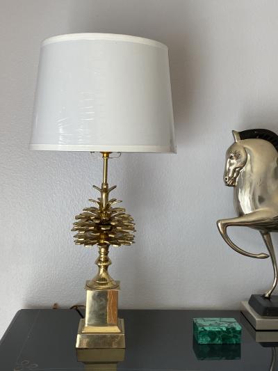 Maison Charles Brass Pomme de Pin Pinecone Lamp