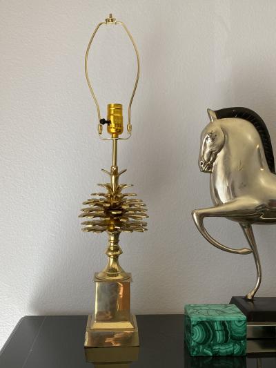 Maison Charles Brass Pomme de Pin Pinecone Lamp