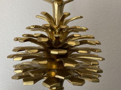 Maison Charles Brass Pomme de Pin Pinecone Lamp