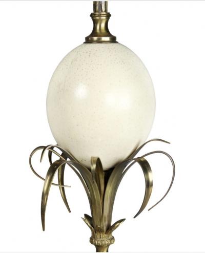 Maison Charles Fils Ostrich Egg Table Lamp