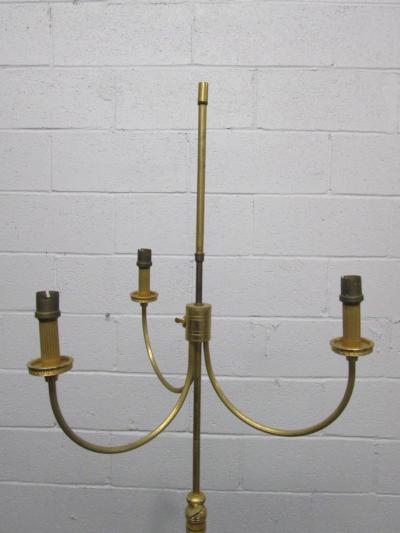 Maison Charles French Gilt Bronze Floor Lamp after Maison Charles