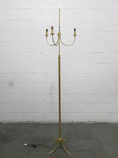 Maison Charles French Gilt Bronze Floor Lamp after Maison Charles
