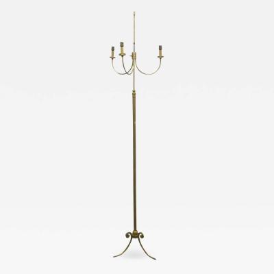 Maison Charles French Gilt Bronze Floor Lamp after Maison Charles