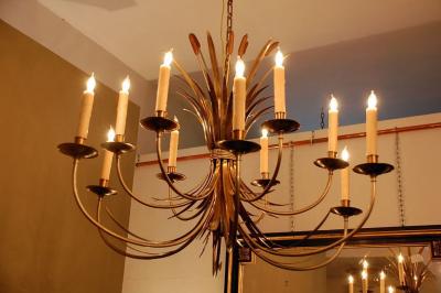 Maison Charles Large French 1960s Chandelier by Maison Charles