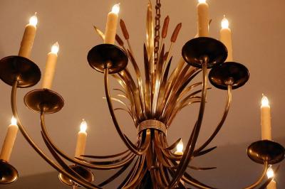 Maison Charles Large French 1960s Chandelier by Maison Charles