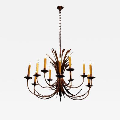 Maison Charles Large French 1960s Chandelier by Maison Charles