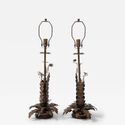 Maison Charles Maison Charles Brass Fern Insect Lamps