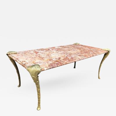 Maison Charles Maison Charles Bronze and Marble Coffee Table