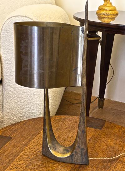 Maison Charles Maison Charles rarest stamped gold bronze lamp