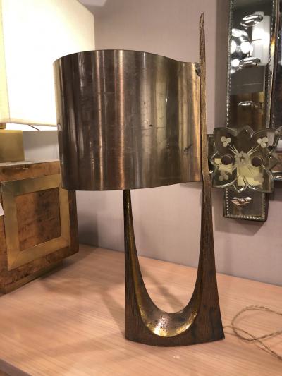Maison Charles Maison Charles stamped vintage gold bronze lamp