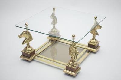 Maison Charles Mid century neoclassical end table by Maison Charles 1970s