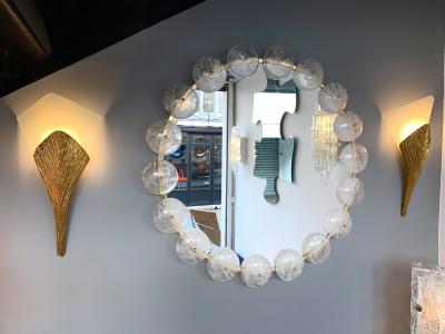 Maison Charles Pair of Bronze Sconces Nefertiti by Maison Charles France 1970s