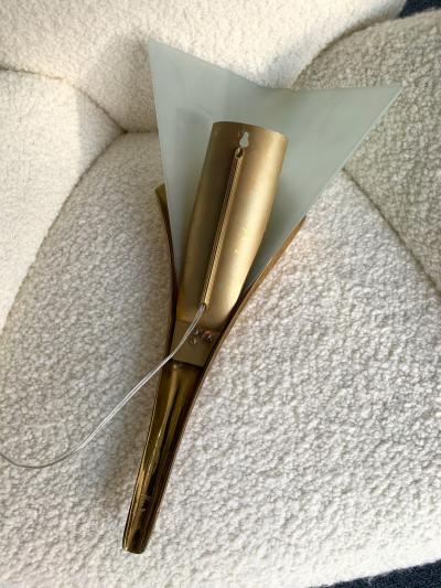 Maison Charles Pair of Bronze Sconces Nefertiti by Maison Charles France 1970s