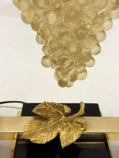 Maison Charles Pair of French Modern Neoclassical Crystal Brass Table Lamps by Maison Charles