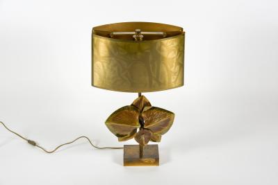 Maison Charles Rare bronze lamp by maison Charles