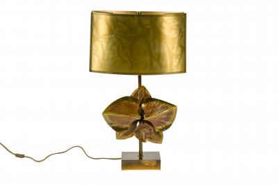 Maison Charles Rare bronze lamp by maison Charles