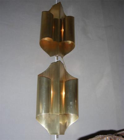 Maison Charles Two 1970s sconces in the style of Maison Charles