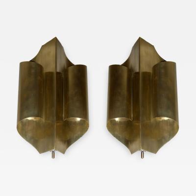 Maison Charles Two 1970s sconces in the style of Maison Charles