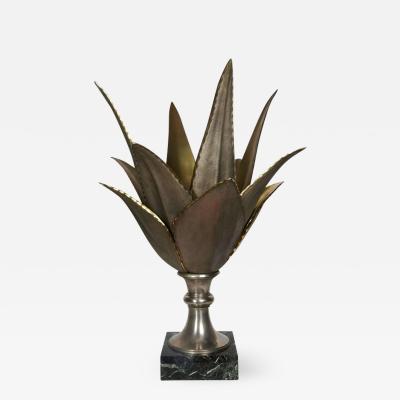 Maison Charles Very rare bronze lamp by Maison Charles