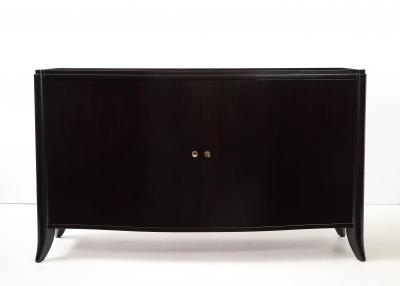 Maison Dominique Large Maison Dominique Mahogany Curved Two Door Sideboard France 1940