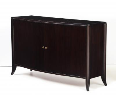 Maison Dominique Large Maison Dominique Mahogany Curved Two Door Sideboard France 1940