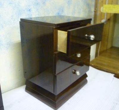 Maison Dominique Maison Dominique Pair of Rosewood Night Stander Side Table