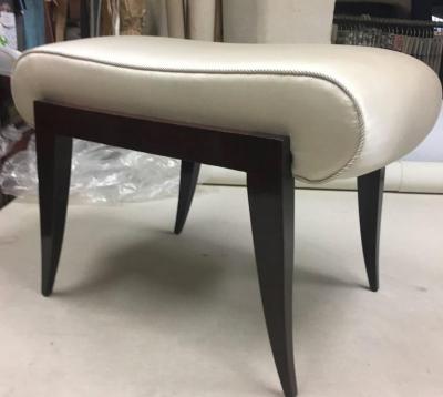Maison Dominique Maison Dominique Rarest Refined Art Deco Bench Newly Covered in Satin Silk
