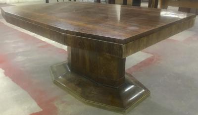 Maison Dominique Maison Dominique Rosewood Octogon Dining Table with Central Base