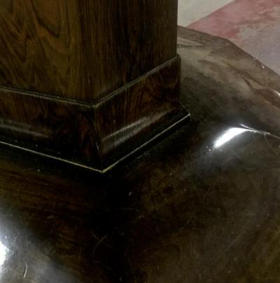 Maison Dominique Maison Dominique Rosewood Octogon Dining Table with Central Base