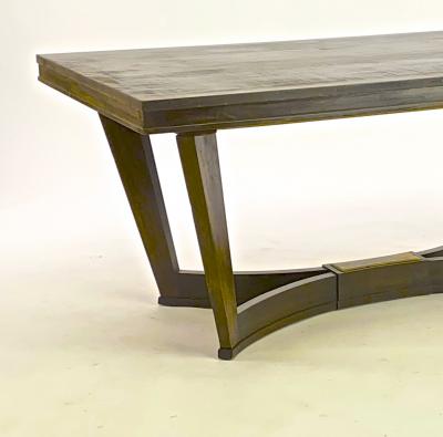 Maison Dominique Maison Dominique dinning table with a gold bronze plate