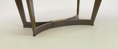 Maison Dominique Maison Dominique dinning table with a gold bronze plate