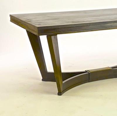 Maison Dominique Maison Dominique dinning table with a gold bronze plate