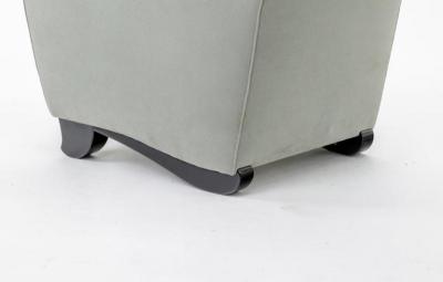 Maison Dominique Maison Dominique rare pair of lounge chairs with refined base