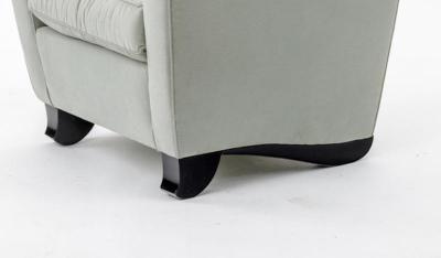 Maison Dominique Maison Dominique rare pair of lounge chairs with refined base