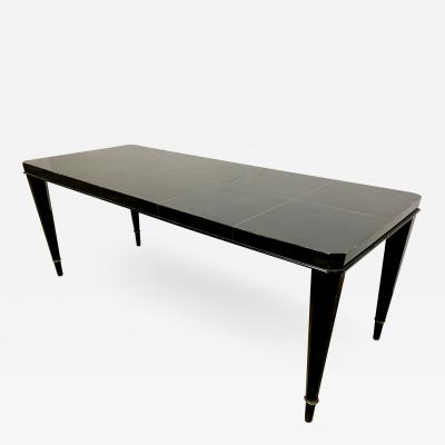 Maison Dominique Maison Dominique rare superb long documented black lacquered coffee table