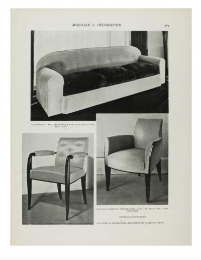 Maison Dominique Pair of Armchairs by Maison Dominique France 1930 s