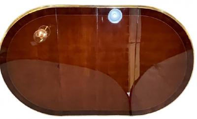 Maison Forest Louis XV Style French Dining Table Bronze Mounted Starburst Top Refinished