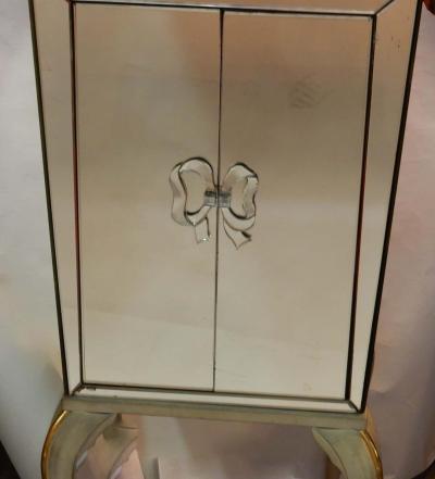 Maison Jansen 1940 Maison Jansen Art Deco Cabinet Adorned with Mirrors