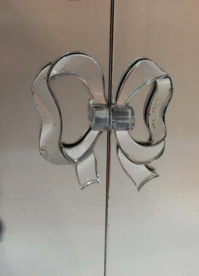 Maison Jansen 1940 Maison Jansen Art Deco Cabinet Adorned with Mirrors