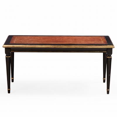 Maison Jansen 1940s French Maison Jansen Leather Top Coffee Table
