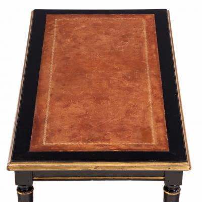 Maison Jansen 1940s French Maison Jansen Leather Top Coffee Table