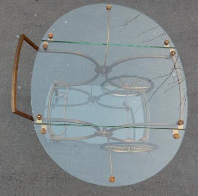 Maison Jansen 1950 1970 Bronze Rolling Bar Maison Jansen