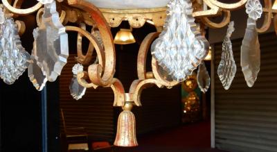 Maison Jansen 1950 Medieval Chandelier in the Style of Maison Jansen