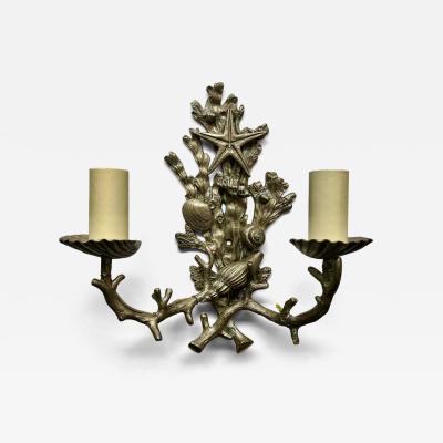Maison Jansen 1950s Maison Jansen Sea themed Wall Sconce