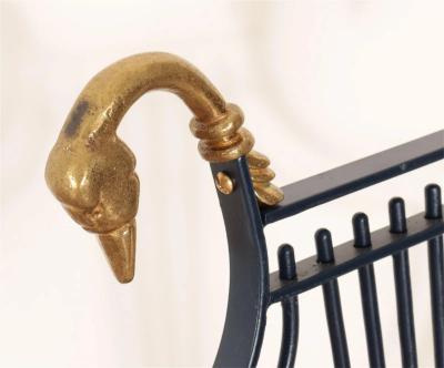 Maison Jansen 1950s Maison Jansen Swan and Lyre Back Chairs