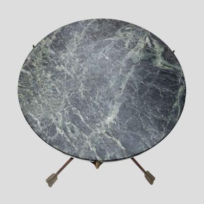 Maison Jansen 1950s Maison Jansen style Directoire green marble top tripod table